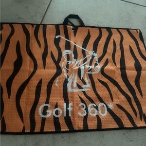 Golf towel golf360degree 
Tiger stripes